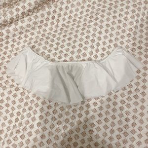 nwot cupshe off the shoulder ruffle bikini top
